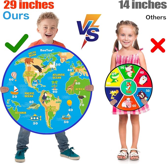 BooTaa 29" Large Dart Board for Kids, Kids Dart Board - Image 2