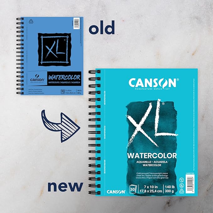 Canson XL Series Mixed Media and Watercolor Paper Pads, 9x12 in 60 Sheets and - Image 6