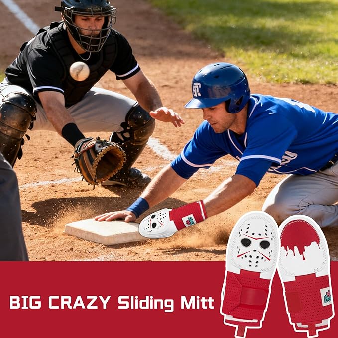 Big Crazy Sliding Mitt for Youth & Adult, Baseball Softball Sliding Mitt, Baseball Accessories and Protective Gear Flexible, Durable, Ambidextrous