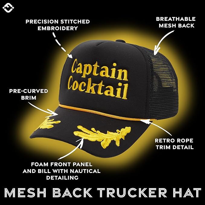 Funky Junque Premium Mesh Snapback Trucker Hat - Stylish Comfort for All - Patriotic, Humor & More