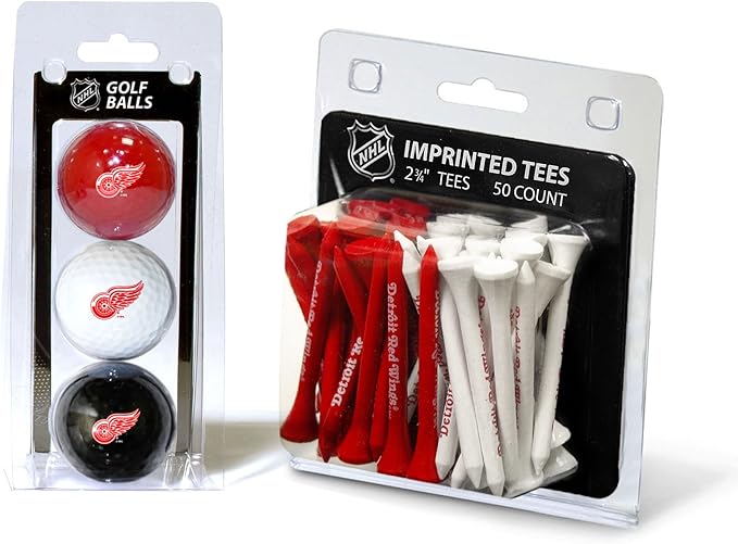 Team Golf NHL Philadelphia Flyers 3 Golf Balls and 50 Golf Tees Logo Imprinted Golf Balls (3 Count) & 2-3/4" Regulation Golf Tees (50 Count), Multi Colored