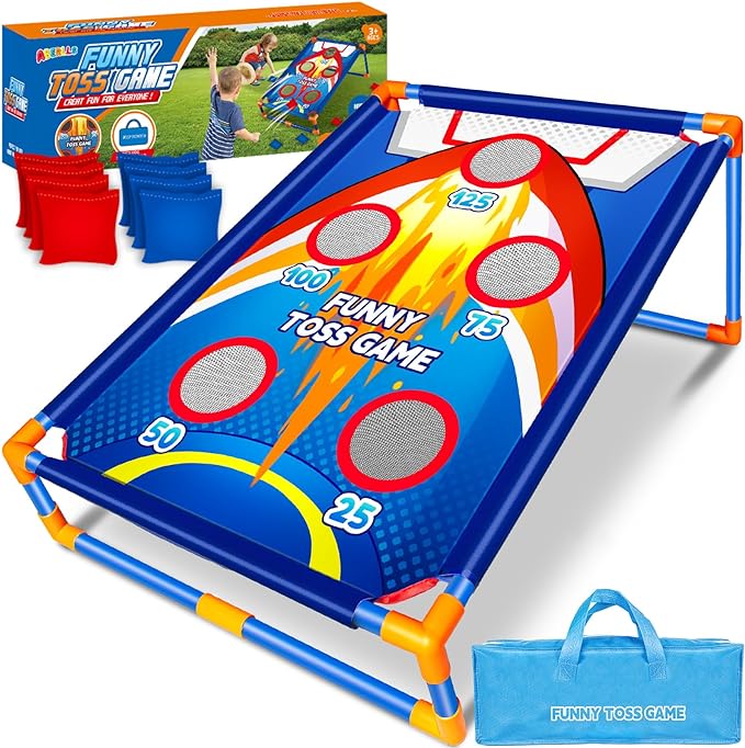 Bean Bag Toss Game for Kids Outdoor Activities, Cornhole Games for 3 4 5 6 7 8 by ABERLLS