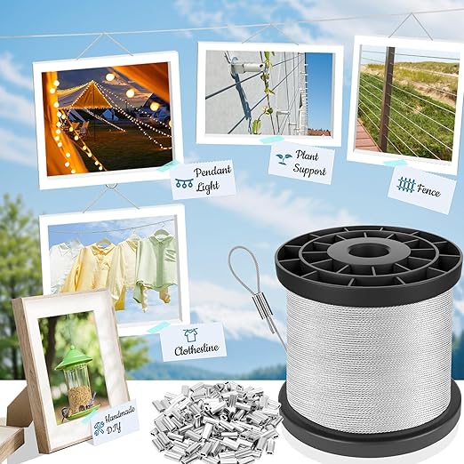 316 Stainless Steel Cable, 600FT 1/32IN Wire Rope - Image 6
