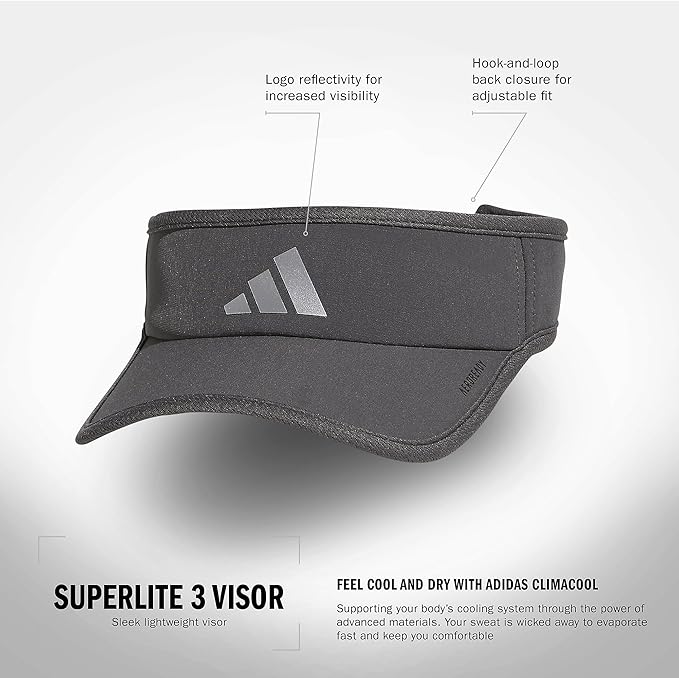 adidas Men's Men's Superlite 3 Visor
