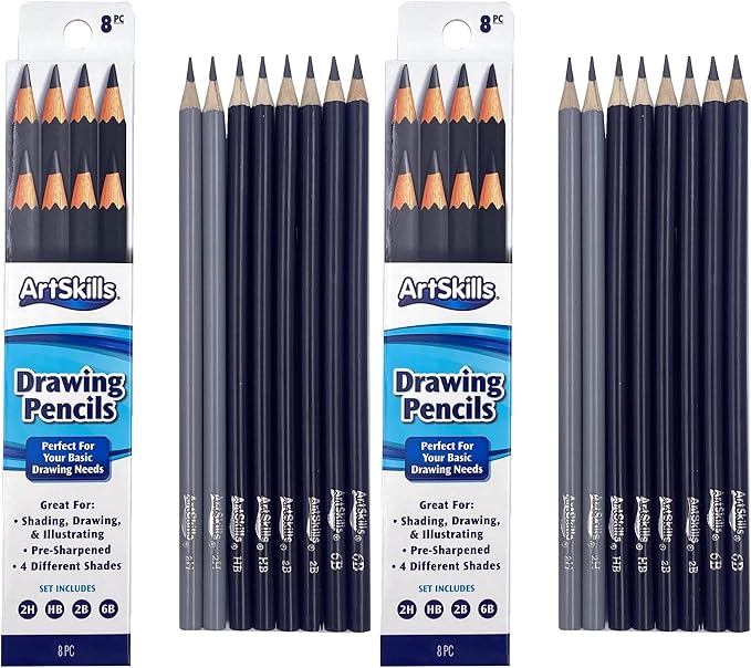 ArtSkills Sketch Pencils for Drawing, Graphite Art Pencil Set for Sketching & by ArtSkills