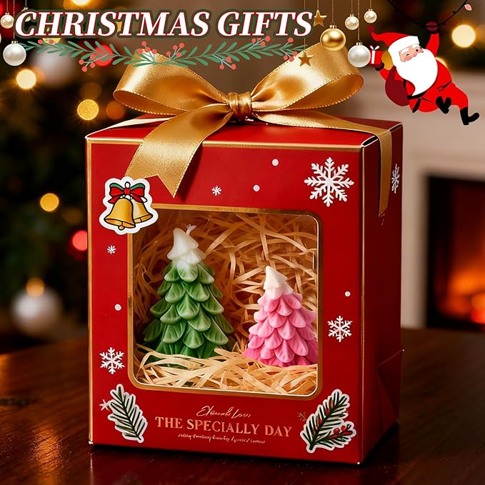 2 Pcs Christmas Candle Molds, Christmas Tree Silicone Molds - Image 5