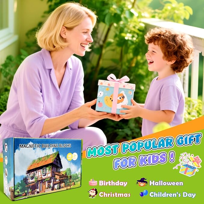 Magnetic Blocks Building Toys for Kids: 48PCS Magnetic Blocks for Kids Ages 4-8 - Image 5