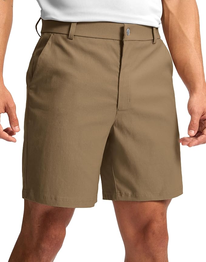G Gradual Men's Golf Dress Shorts 5"/ 7"/ 9" Stretch Casual Work Flat Front Shorts for Men with 3 Pockets Quick Dry