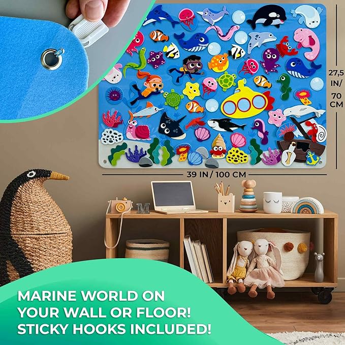 QUOKKA Ocean Felt Board for Toddlers - Image 4