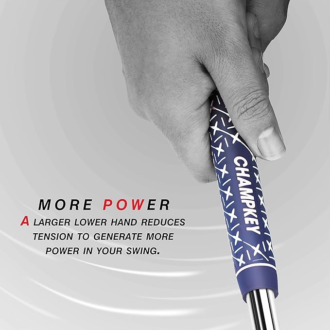 CHAMPKEY X Rubber Golf Grips 13 Pack - All Weather Performance with 15 Tapes and Repair Kits