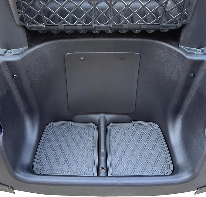 Xtreme MATS Rubber Bag Well Mat Compatible with Club Car Precedent, Onward, Tempo and Atlas Golf Carts (All Black)