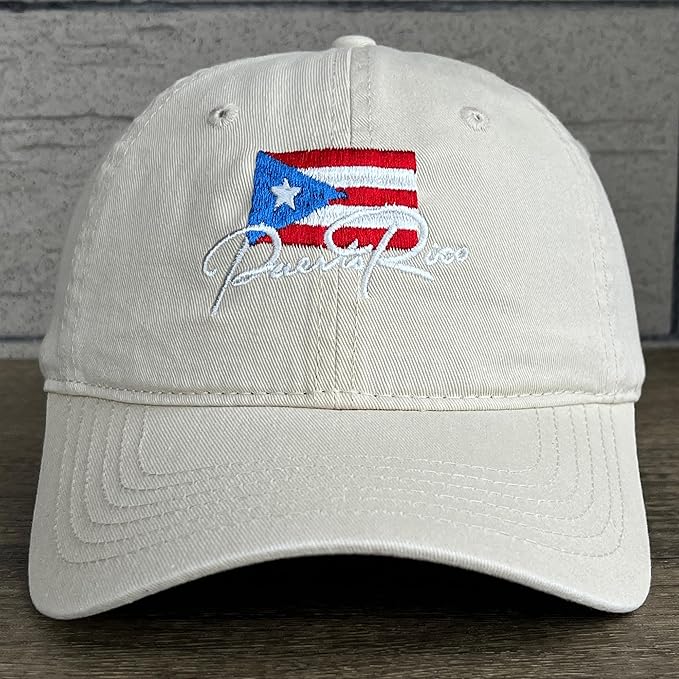 Puerto Rico Hats for Men and Women,Embroidered Dad Hat Adjustable Baseball Cap