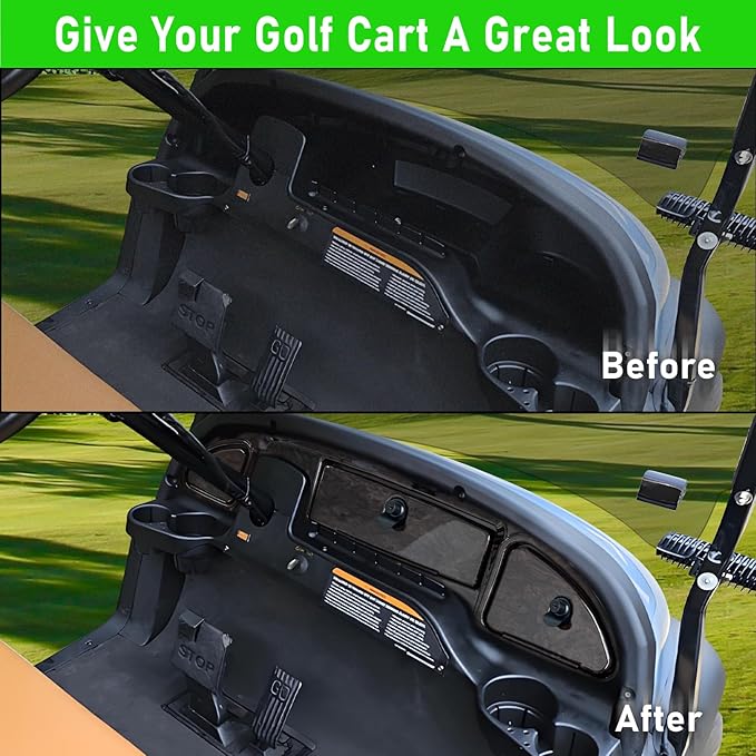 Golf Cart Dashboard Compatible with 2008.5-Up Club Car Precedent Tempo Onward Golf Cart, Club Car Precedent Dash Kt with Storage Compartments