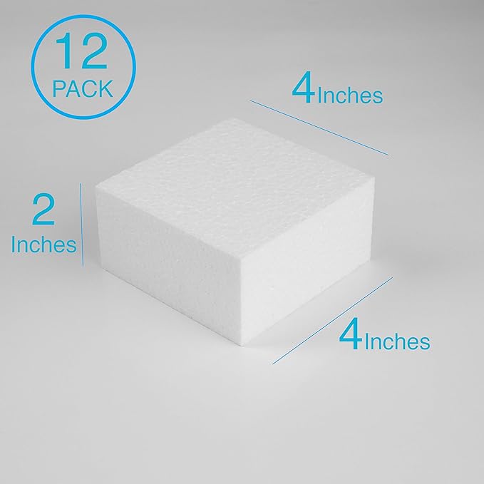 Silverlake 4x4x2 Craft Foam for Styrofoam Block Projects - Image 3