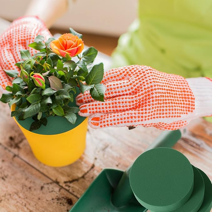 12 Pieces Round Floral Foam Wet Green Flower Foam DIY Flower Arrangement Kit - Image 6