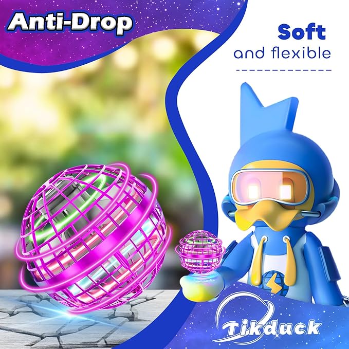 Tikduck Flying Orb Ball 2024 Toys Soaring Hover Boomerang Spinner Hand - Image 4