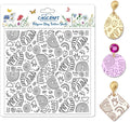 CHGCRAFT Bohemian Graphics Polymer Clay Texture Sheets Doodle Style Silicone by chgcraft
