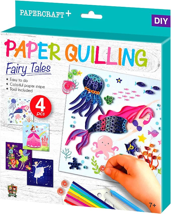 C.S. Kids DIY Paper Quilling Arts & Crafts Gifts – Fairy Tales| 3D Paper by CSKidsLtd