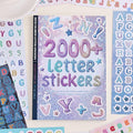 2000+ Pcs Alphabet Sticker for Journaling, Fun & Colorful Craft Letter Stickers by PAGEMORE