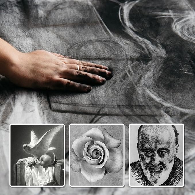 Premium Charcoal Powder for Drawing and Art, Drawing Charcoal for Sketching - Image 4