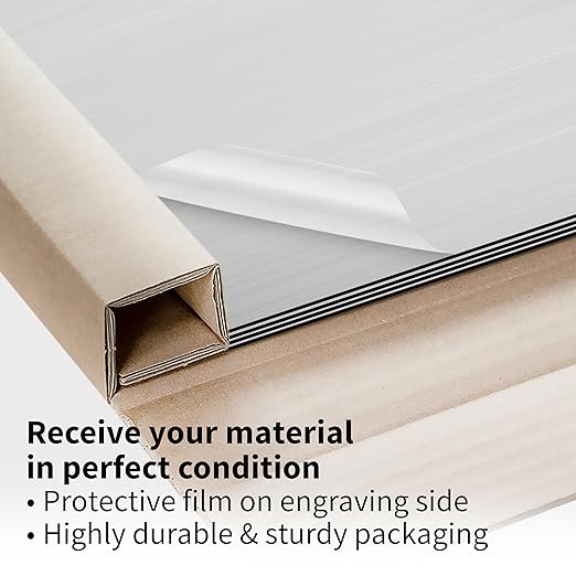 Trotec | Metallic Looking Acrylic Sheet | 12"x12"x1/16, Name Plate | USA Made - Image 5