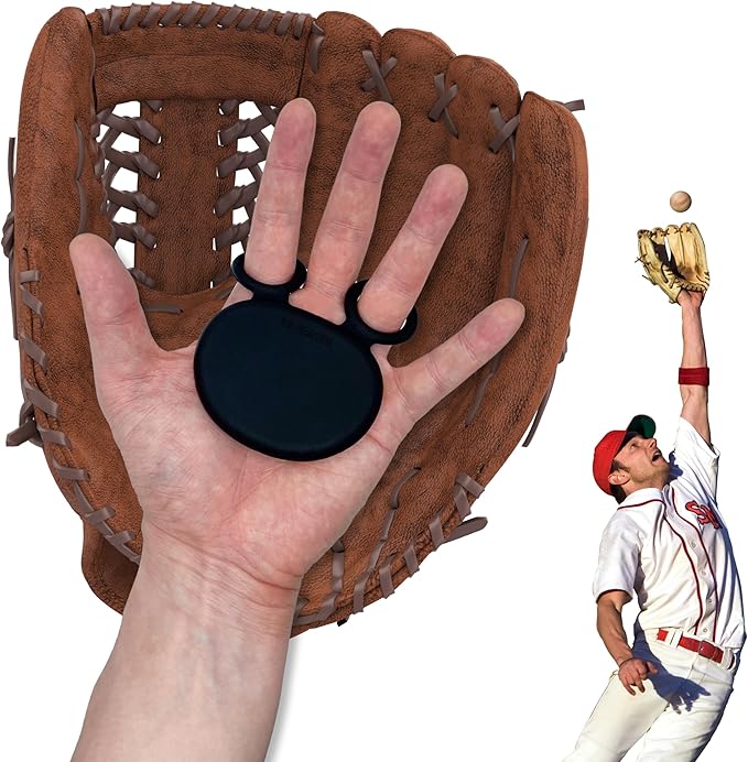 Palm Guard for Baseball & Softball in 3 Sizes (Youth/Adult) - Silicone Gel Catcher Hand Protector, Glove Padding Shield Gear, Impact Shock Absorbing Pad Training Aid, Injury & Sting Prevention Hockey