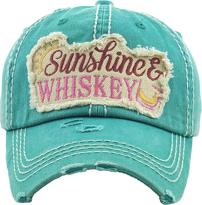 Women's Sunshine & Whiskey Vintage Baseball Hat Cap