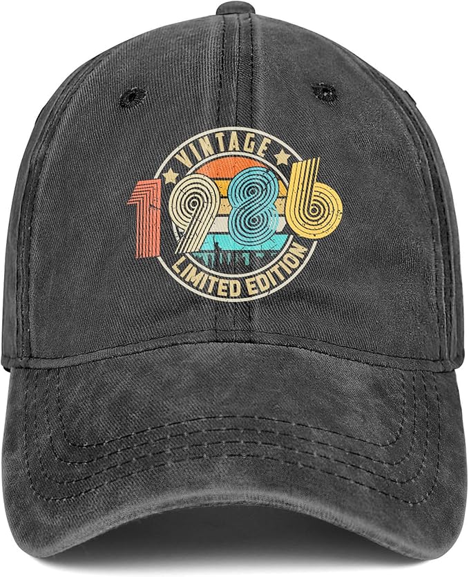 40th Birthday Gifts Women Men 1986 Hats Vintage 1986 Baseball Cap 40th Birthday Gifts for 40 Year Old Fathers Mothers Day