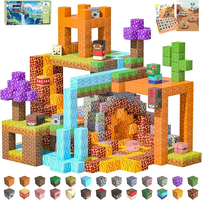 Magnetic Blocks, Stacking Magnets by Unknown