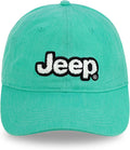 Jeep Women’s Ponytail Hat – Garment Washed Cotton Twill Baseball Cap, Chenille Logo, Adjustable Strap, Low Profile