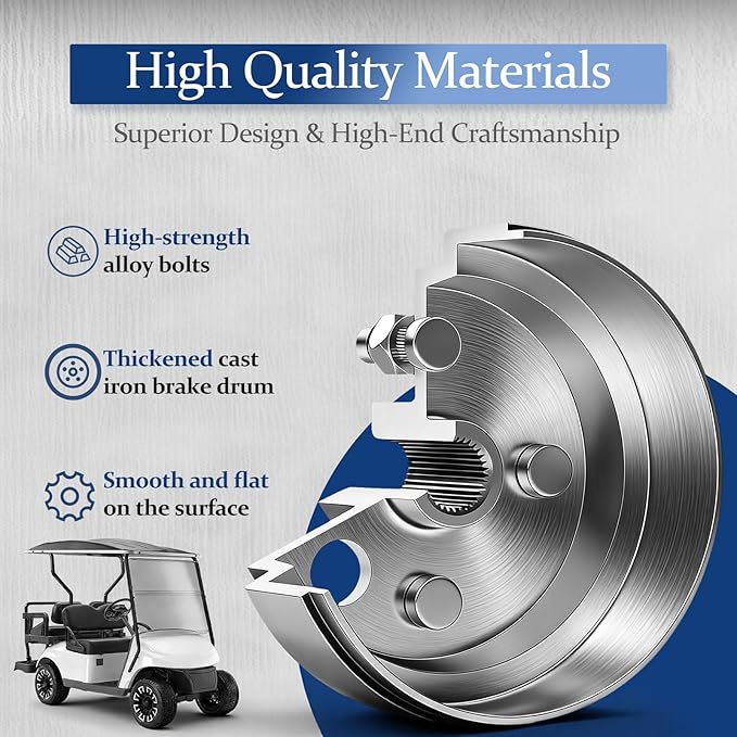 Golf Cart Brake Drum/Hub Assembly for EZGO
