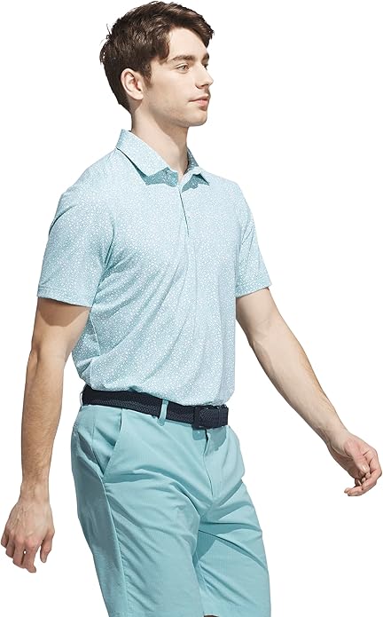 adidas Mens Ultimate365 Mini Bunker Polo Shirt