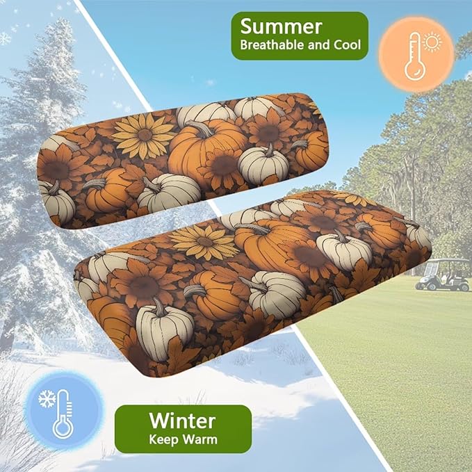 Yewatlles American Flag Deer Club Car Seat Covers, Golf Cart Seat Covers for Club Car Seat, Seat Cover with 2025 Fashion Printed Comfortable/Easy to Clean