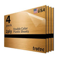 Trotec | Metallic Looking Acrylic Sheet | 12"x20"x1/16, Name Plate | USA Made by TrotecEngravingSupplies