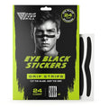 DRIP Strips Pro-Grade Eye Black Stickers, 24 Pack, Natural Flex & Stretch Long Eye Black Face & Nose Strips, Sweat-Proof, Eye Black Football, Baseball, Softball, Lacrosse, Black Grit Strip