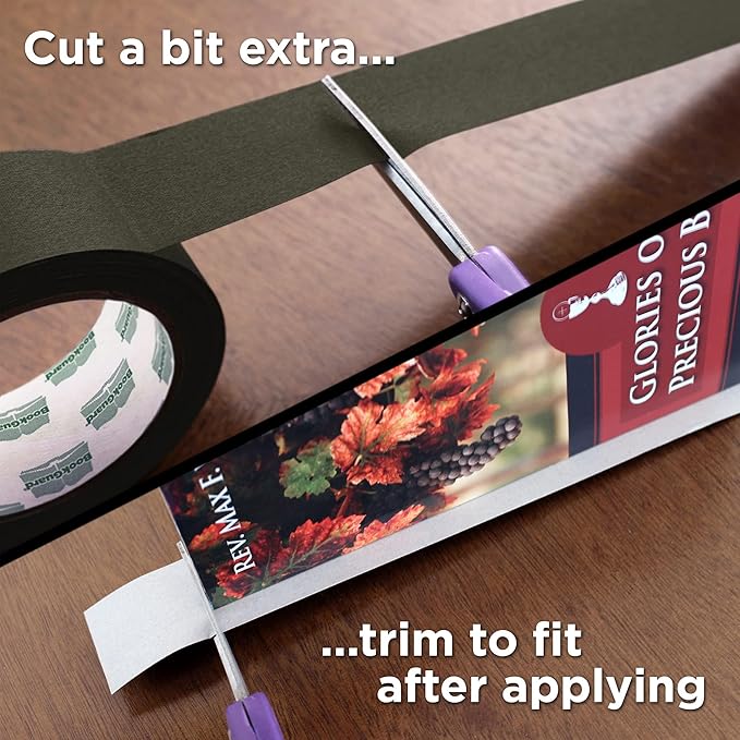 BookGuard 1-1/2 Inch Vinyl-Coated Cotton Cloth Bookbinding Repair Tape - Image 5