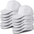 Shyyween Kids Baseball Caps Youth Adjustable Plain Baseball Hats Cotton Blank Hats Bulk for Girls Boys Sport Team