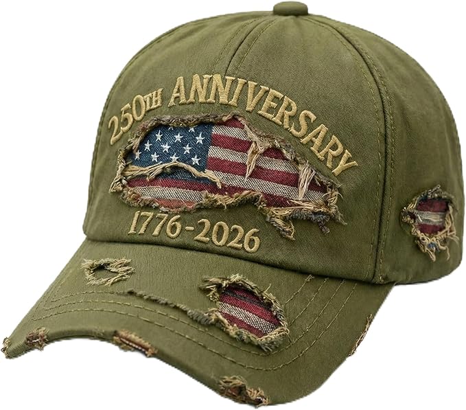 250th Anniversary USA Hat Eagle 250 Year American Anniversary Baseball Cap Adjustable Patriotic Hats
