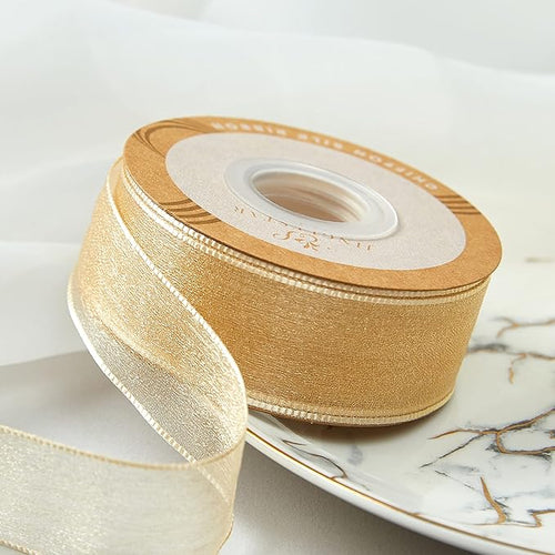 1 Inch Wide Sheer Chiffon Ribbon - Image 2