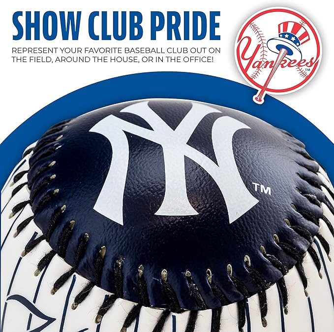 Franklin Sports MLB Team Soft Baseballs - Team Logo - Fan Shop Toy Baseball for Kids - Decoration for Desks and Office