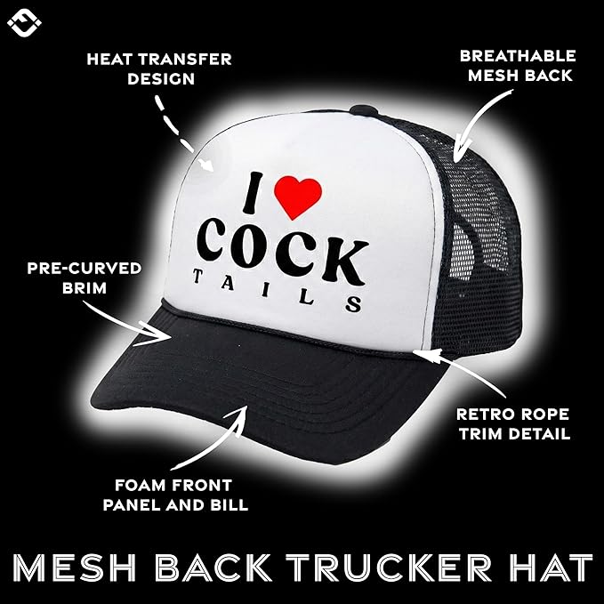 Funky Junque Premium Mesh Snapback Trucker Hat - Stylish Comfort for All - Patriotic, Humor & More