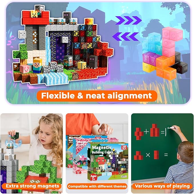 240 PCS Magnetic Blocks - Image 5