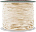 Mandala Crafts 0.5mm 109 Yards Cream Cotton Waxed Cord by MandalaCrafts