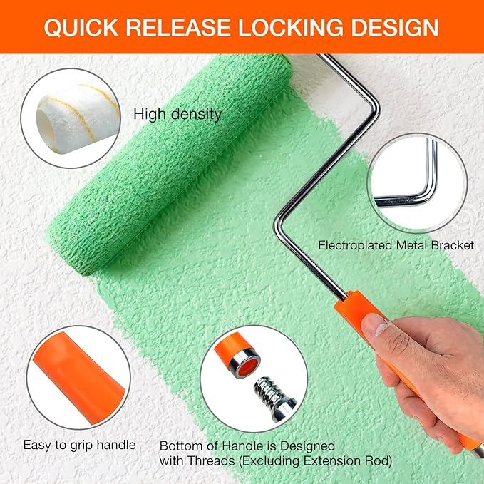 Great Andrew 9 Inch Paint Tray Set, Plastic Paint Tray - Image 6