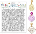 CHGCRAFT Button Pattern Polymer Clay Texture Sheets Heart Graphic Geometric by chgcraft