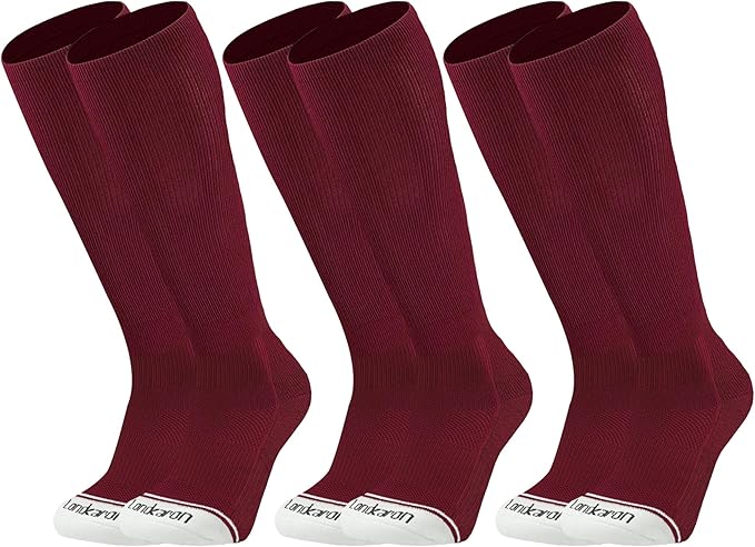 Youth Performance Baseball & Softball Socks (3 Pairs) over the Calf