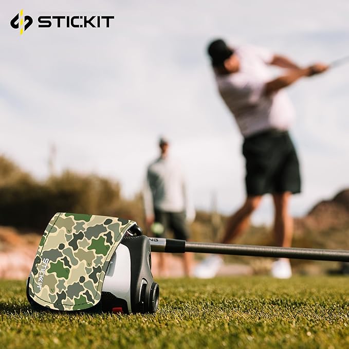 STICKIT Magnetic Rangefinder Strap | Strong Magnet Securely Holds to Golf Carts and Golf Clubs for Easy Access | Slim, Form Fitting, Size Adjustable