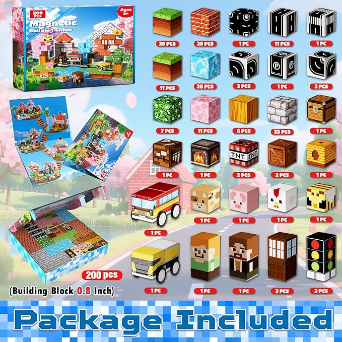 200 PCS Magnetic Blocks - Image 2