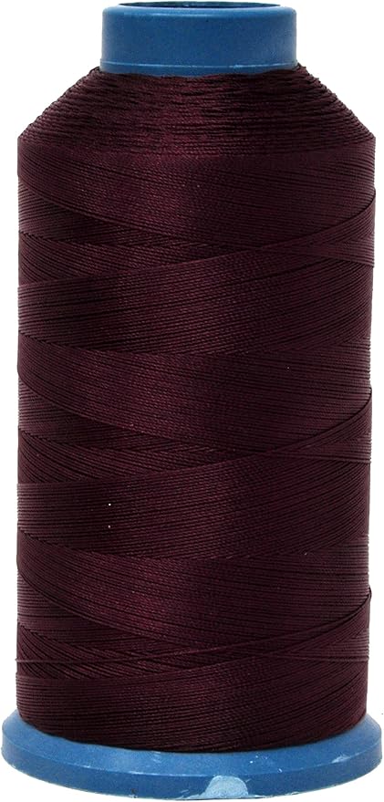 Mandala Crafts Bonded Nylon Thread Burgundy Heavy Duty Sewing Threads by MandalaCrafts