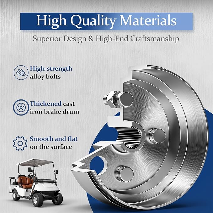 Golf Cart Brake Drum/Hub Assembly for EZGO